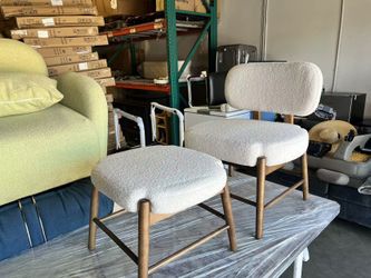 Two-piece cashmere chair set