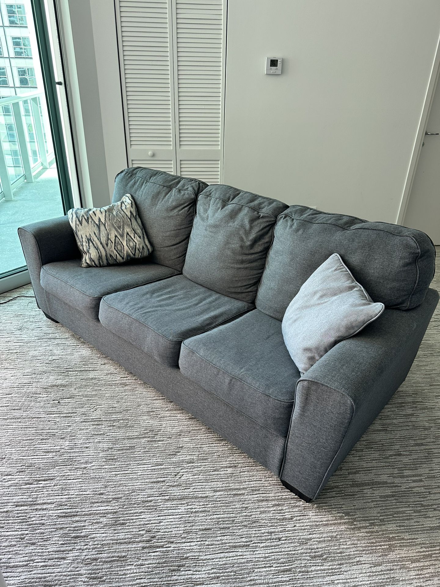 Folding Sofa. Couch With Pillows. Like New