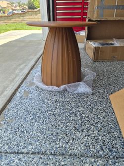 Round side table