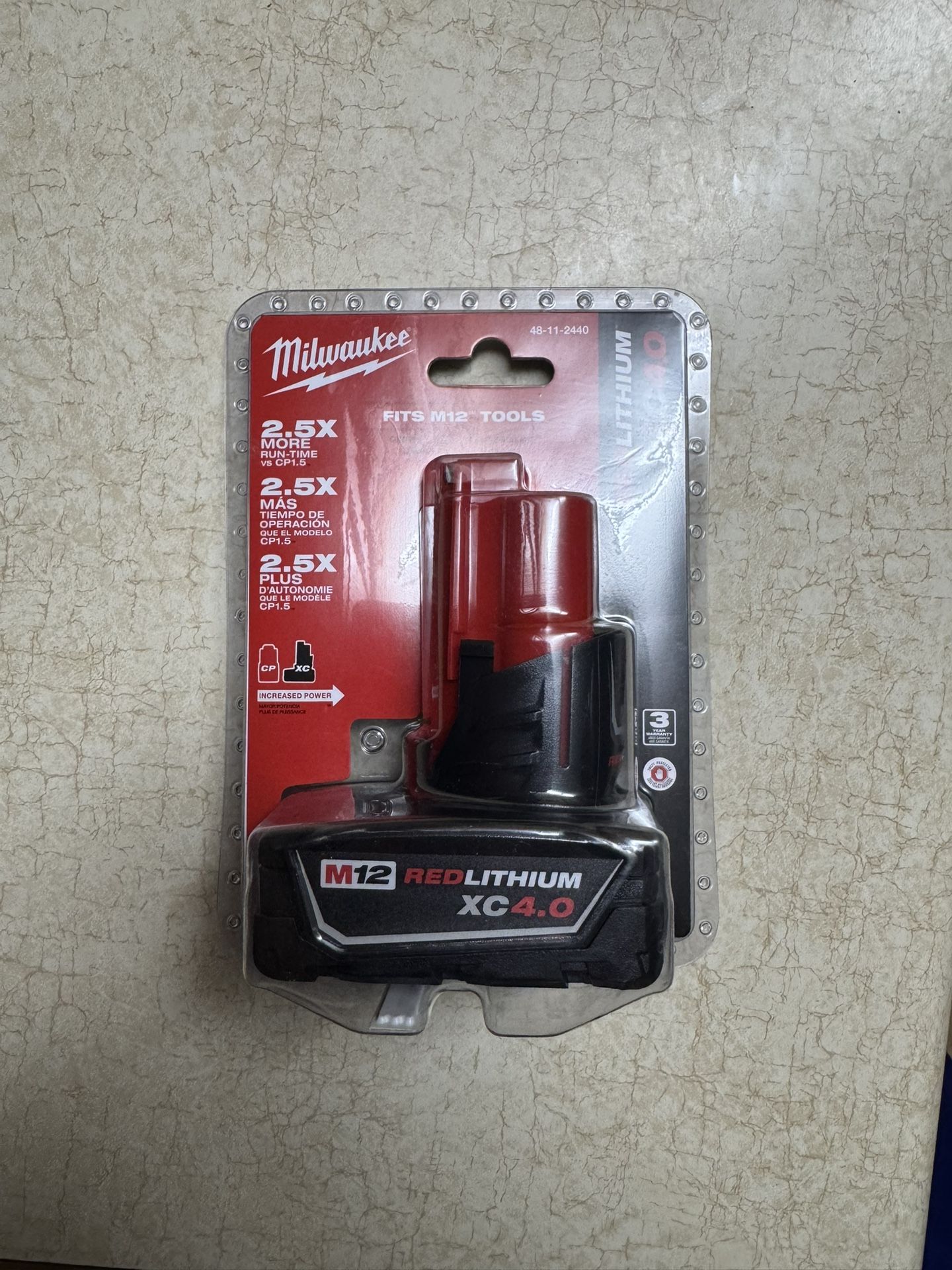 Milwaukee M12 Red Li XC4.0