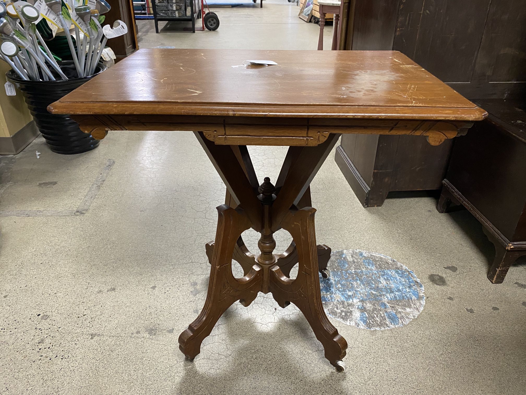 Victorian Rolling Side Table