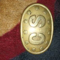 Confederate South, 11 Star Rear Mintstate  Buckle