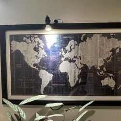 Old World Map Framed