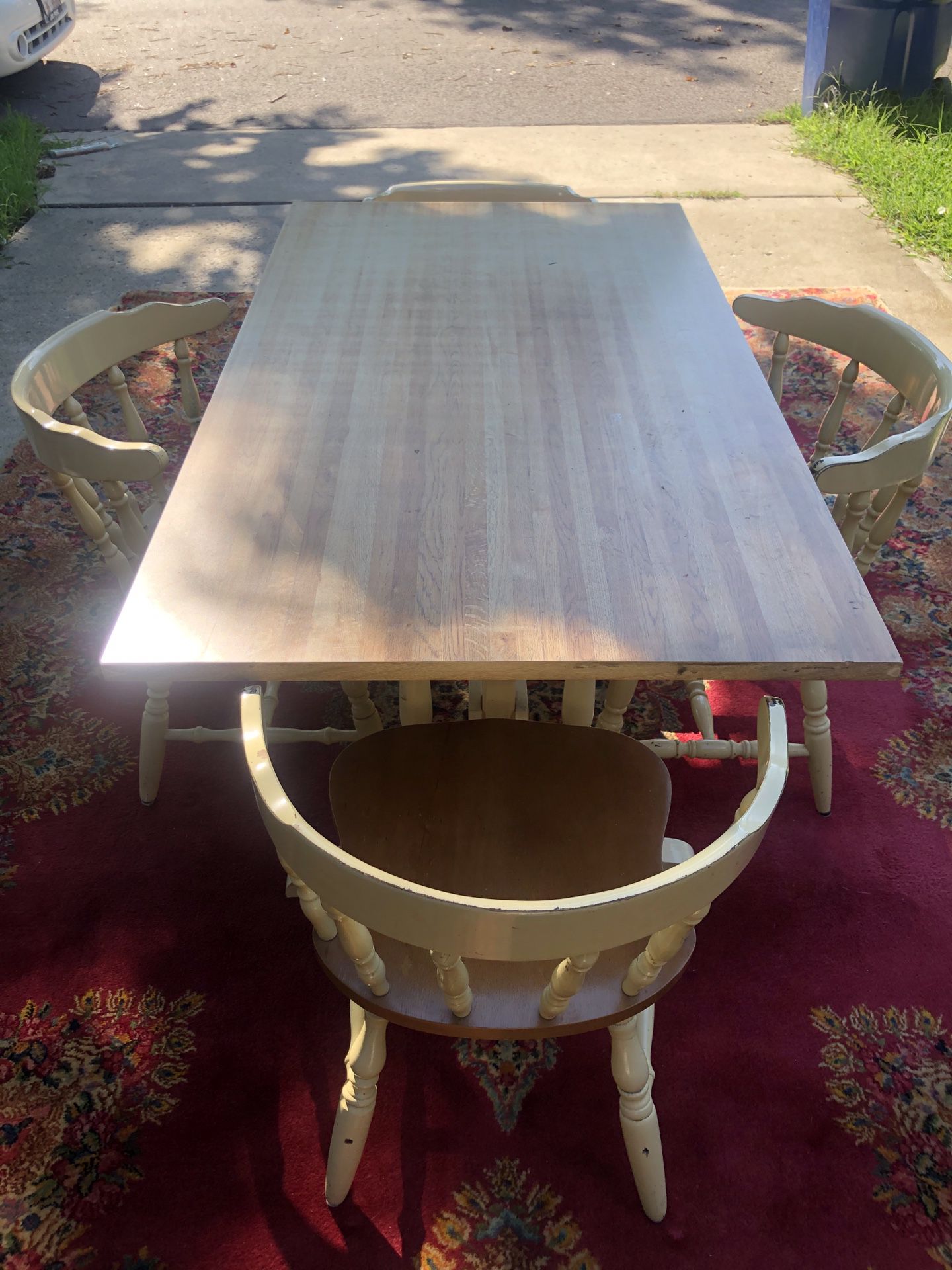 Farm house kitchen table with 4 chairs