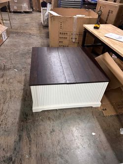 31.5" Lift Top Coffee Table with Storage, -Century Coffee Tables for Living Room, Square Dining Table
