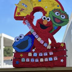 Number 3 Elmo Piñata 