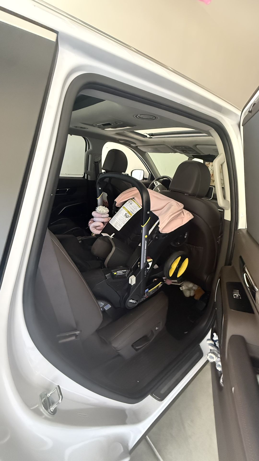 Doona Car Seat Stroller With Pink Canopy