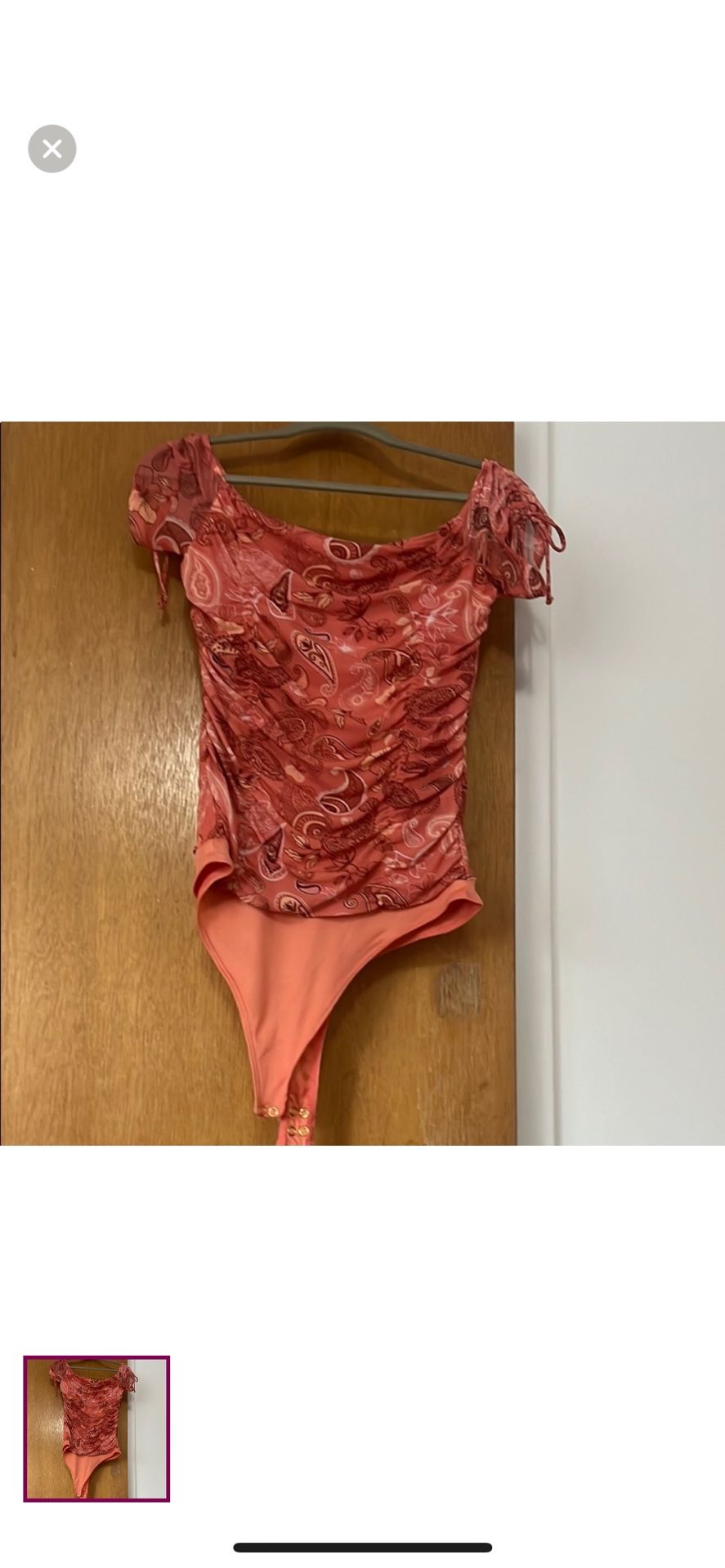 Guess Corel And brown Body Suit