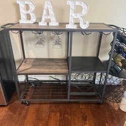 Rolling Bar Cart