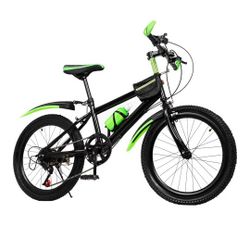 20 Inch Kids Mountain Bike - 7-Speed Children's Bike w/Dual Disc Brakes