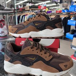 Nike Air Huarache Runner Cacao Wow Light British Tan Velvet Brown Bronzine