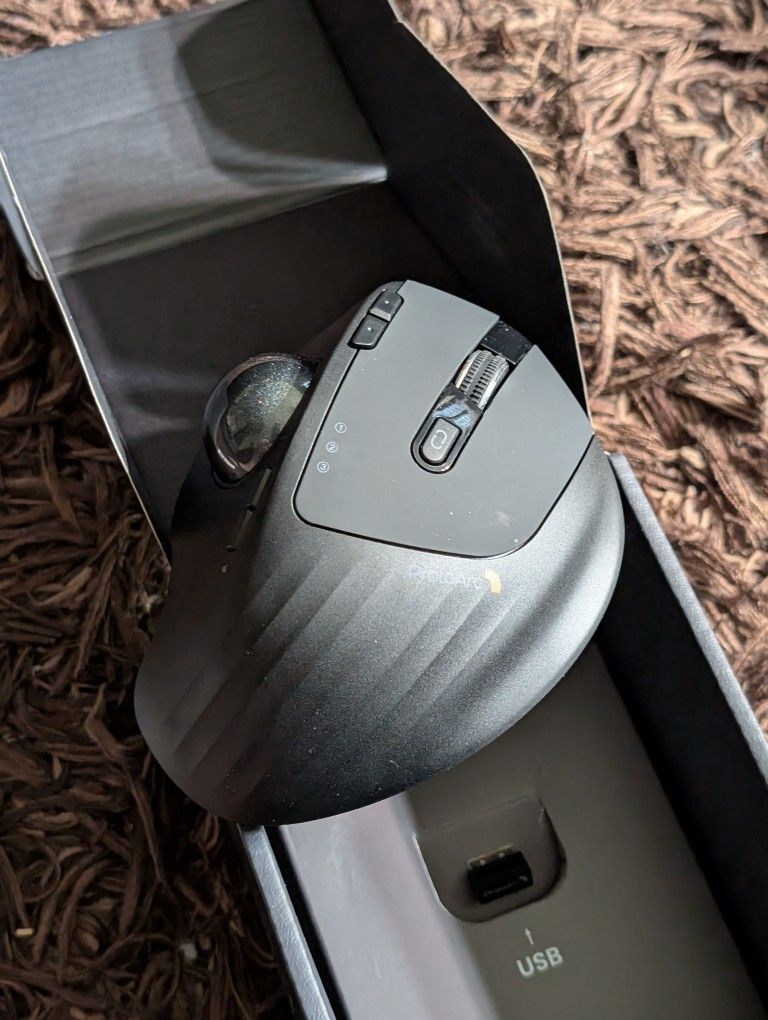 ProtoArc EM01 NL Ergonomic Wireless Trackball Mouse NOB