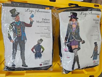 Couples Mad Hatter Halloween Costumes (Leg Avenue) - Size Medium (Will sell together or separate)
