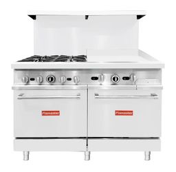 🔥 Flamaster 48” Commercial Gas Range + 24” Griddle NSF