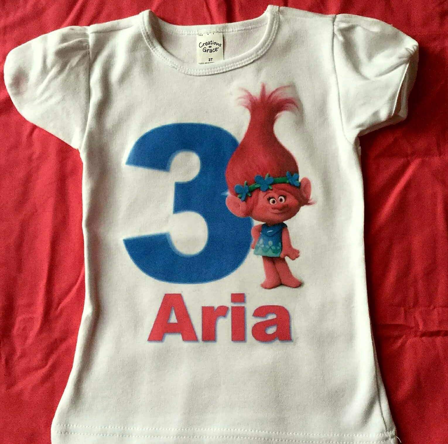 Trolls birthday shirt