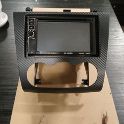 Touch Screen Stereo with Wireing and Carbon Fiber Dash Bord Frame