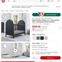 Crib And Changing Table
