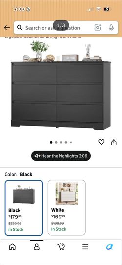 Black dressor