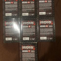 Berserk Volumes 1-7 Manga Set by Kentaro Miura Softcover Dark Horse