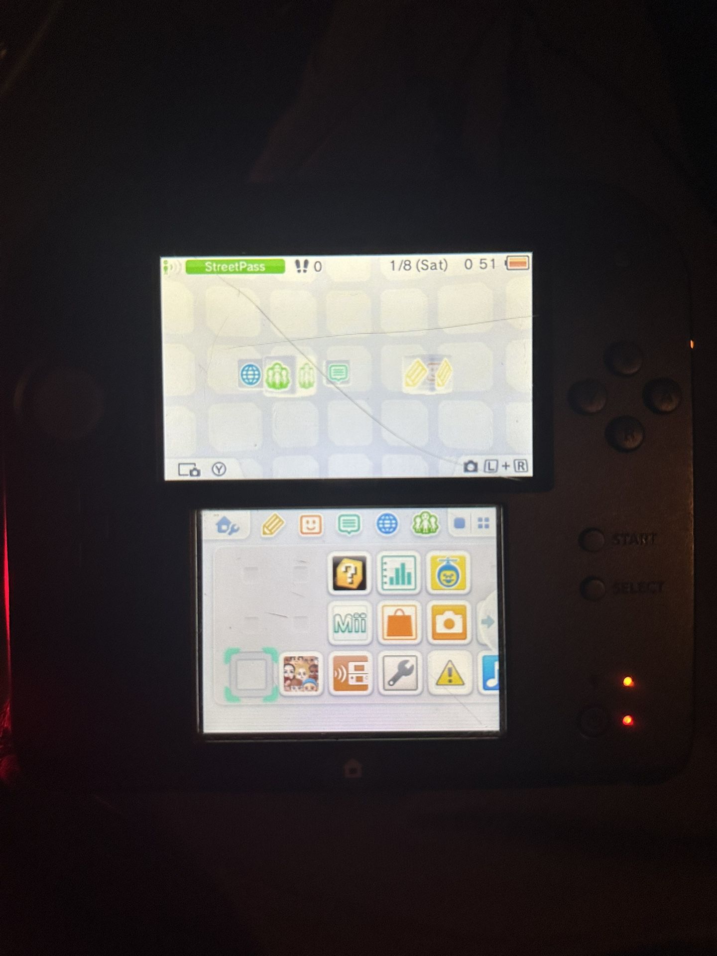 Nintendo 2DS Black/Blue Console System Tested and Working - Console Only