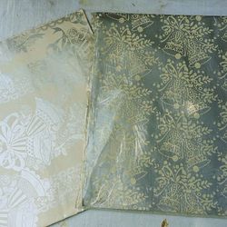 Vintage wedding bells gift wrap paper