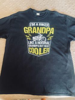 Grandpa biker T-shirt. XL …..NEW