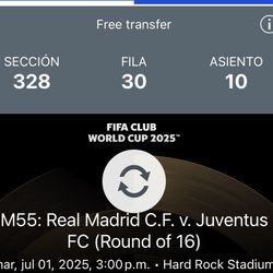 Tickets. Real Madrid Vs Juventus 