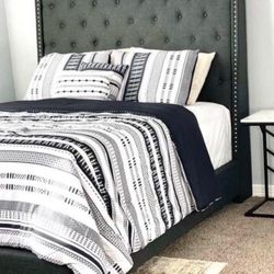 New King Size Black Bed Frame- Mattress Not Included