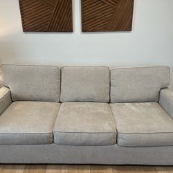 7 Foot Beige Couch 