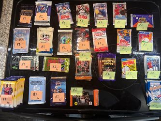 Mixed Trading Card Pack Lot