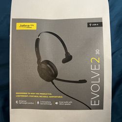 Jabra Evolve2 30 Wired USB Mono Headset UC Unified Communications