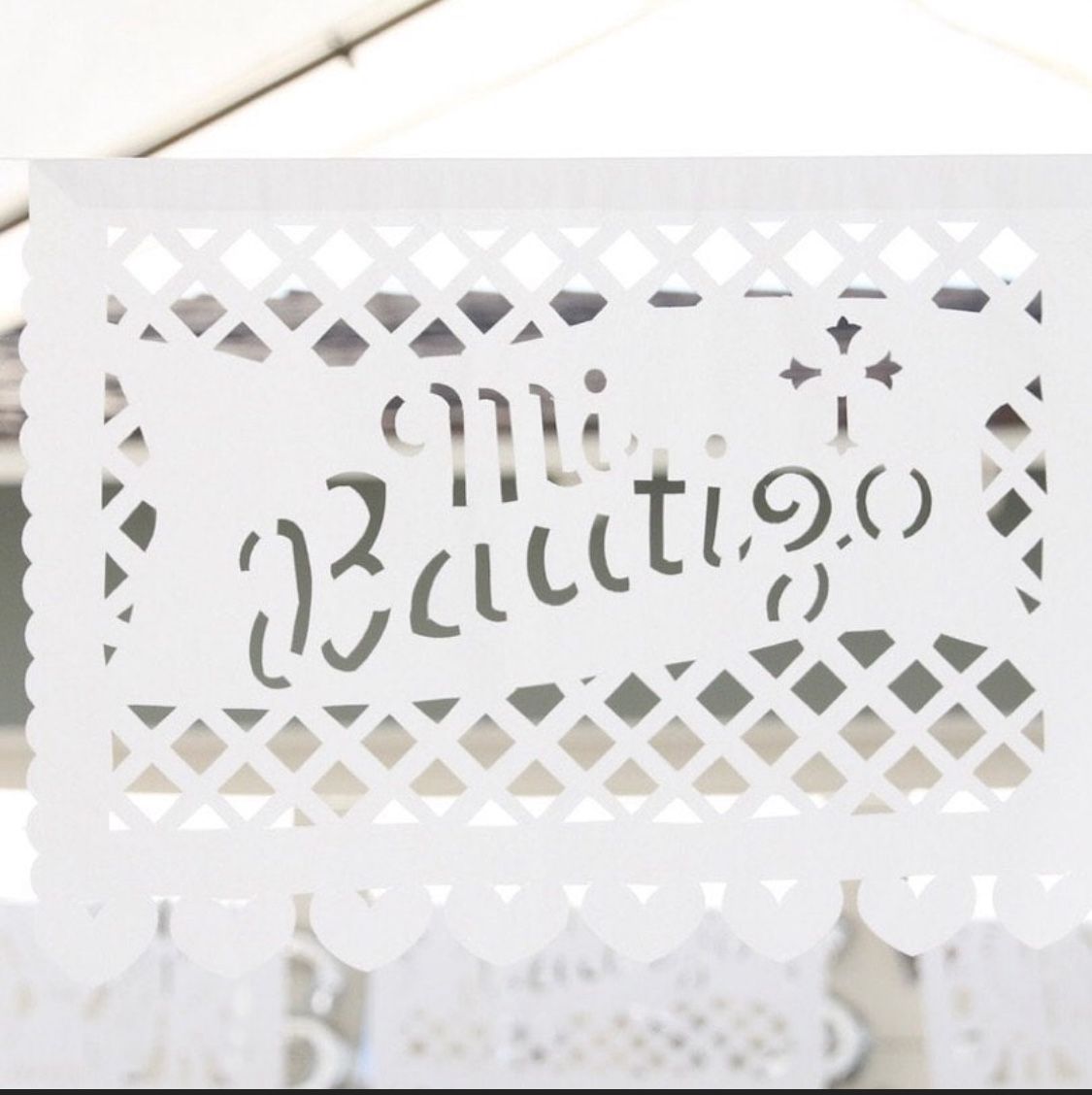 Mi Bautizo Garland / Authentic Papel Picado