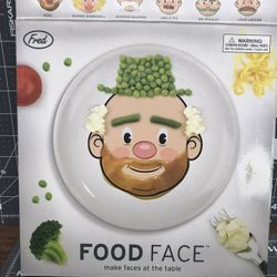 My Food Face Plate, 8 Inches , Bobo, Like New 