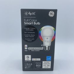 C by GE Full Color Smart Bulb Voice Dimmable Google A19 NEW NIP 