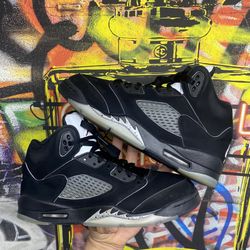 Size 7 - Nike Air Jordan 5 Retro OG GS Black Metallic Reimagined HF3976-001
