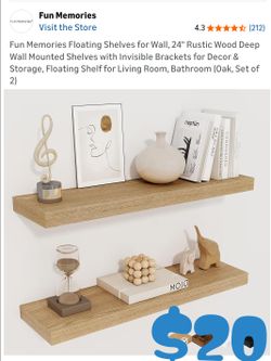 2 Floating Shelves