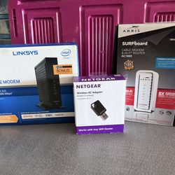 Módem , Router And Wireless Ac Adapter 