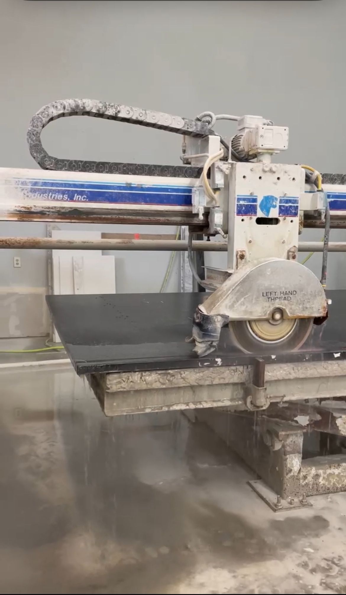 Heavy Duty Concrete Base Cutting Table- Perfect For Stone Or Slab Work