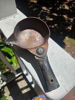 Antique Copper Ladle or Dipper Marked #4 Old (Read)