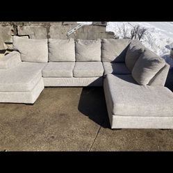 Beautiful Gray U Shaped Sectional