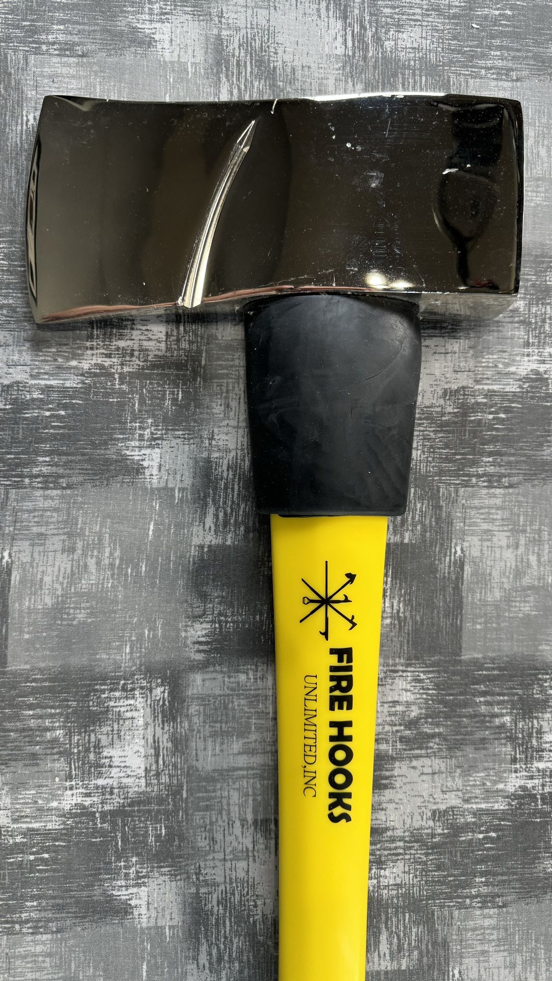 Fire Hooks Unlimited 8lbs 36" Chrome Forcible Entry Axe with Marrying Slot NEW