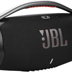 JBL Boombox 3 Black Portable Bluetooth Speaker with Massive Sound, Deepest Bass, IPX7 Waterproof, 24H Playtime
