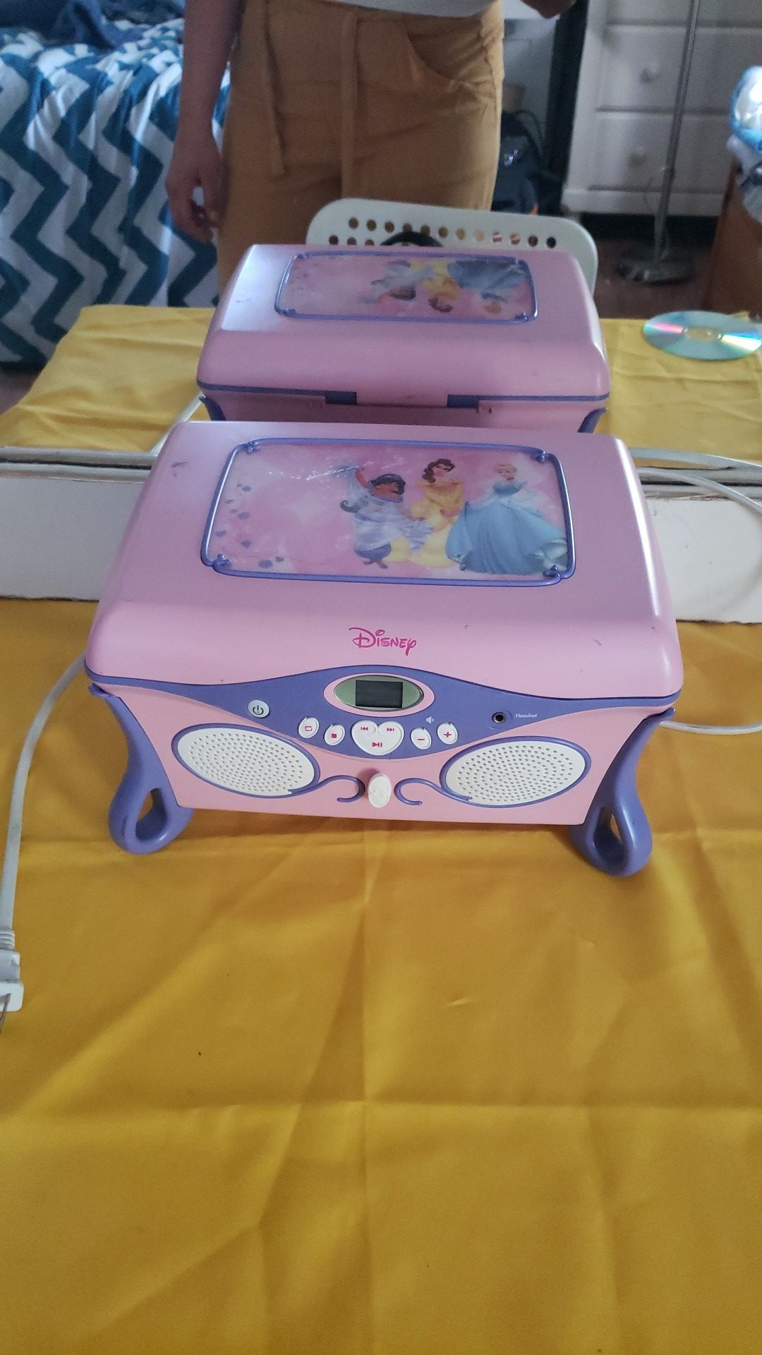 Vintage Disney CD Player & Jewelry Box