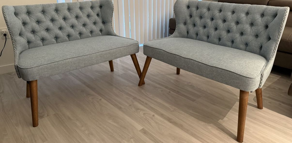Couch Scarlett Mid-Century Modern Brown Wood