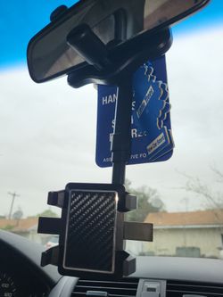 Rearview Mirror Cellphone Holder