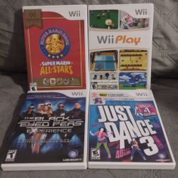 Wii Games with Manual & Case