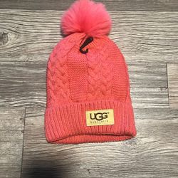 Pink Ugg Beanie