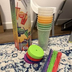 Color Changing Cups And Straw