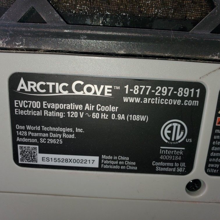 Arctic cove hotsell evaporative cooler parts