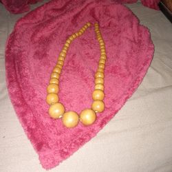 Hand Carved Hawaiian Beaded Necklace! So Unique! 